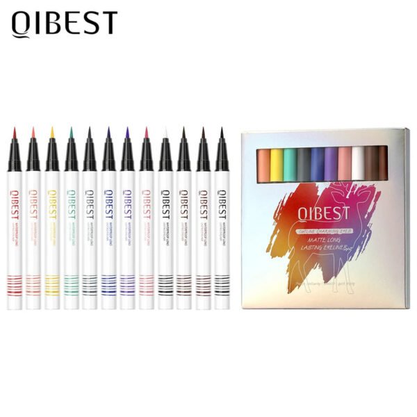 12 Colors Matte Liquid Eyeliner Set